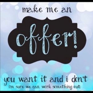 Feel free to counter offer too!